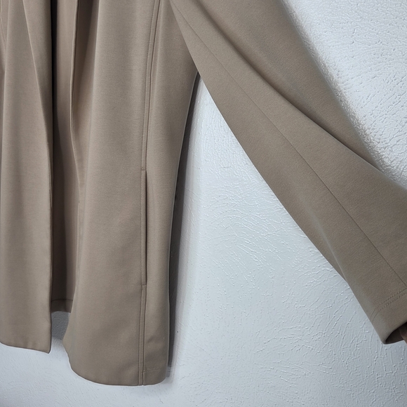 Eileen Fisher Flex Tencel Ponte Notch Collar Jacket Bramble Tan Women's Large - Picture 5 of 16